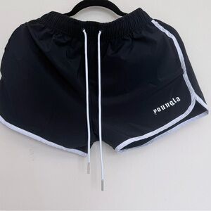 YoungLA Black and White Athletic Shorts Size Small